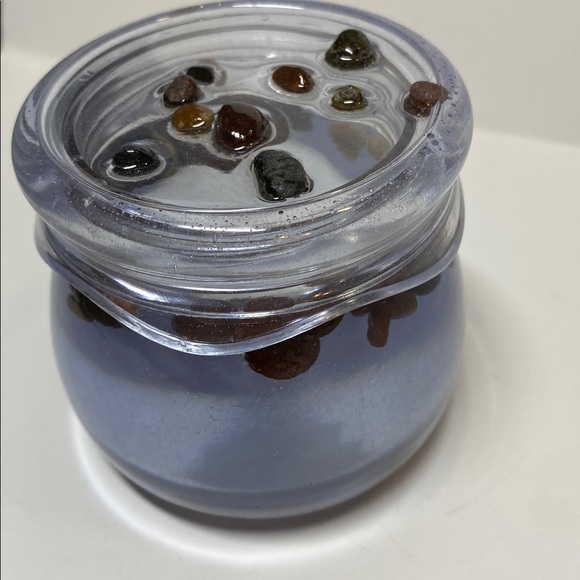 Puddin Jar Small Resin Semi Clear Rock Homemade Screw Lid Container NWOT - Picture 2 of 16